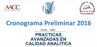 Cursos Fundación Coulter 2016: Cronograma Preliminar
