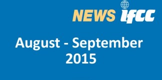 News IFCC – August – September 2015
