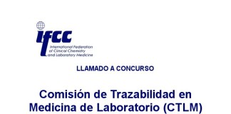#IFCC Llamado a Concurso: Comisión de Trazabilidad en Medicina de Laboratorio