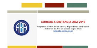 Cursos a Distancia 2016 de la Asociación Bioquímica Argentina