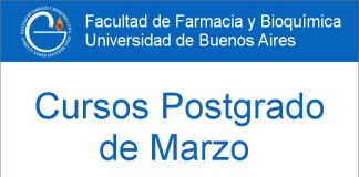 Cursos Postgrado de Marzo – Facultad de Farmacia y Bioquímica de la UBA