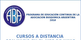 Cursos a distancia de la Asociación Bioquímica Argentina: Junio de 2016