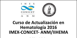 Curso de Actualización en Hematología 2016 – IMEX-CONICET- ANM/IIHEMA