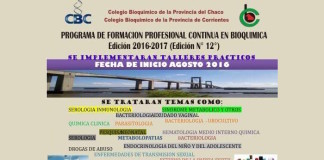 Programa de Formación Profesional continua en Bioquímica Edición 2016 – 2017