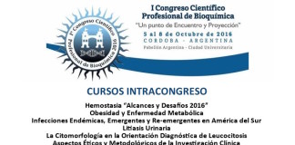 Cursos Intracongreso del I Congreso Científico Profesional de Bioquímica