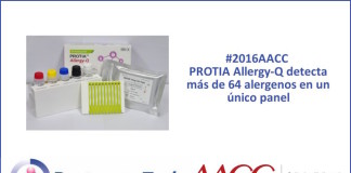 #2016AACC PROTIA Allergy-Q detecta más de 64 alergenos en un único panel