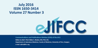 Latest issue of the eJIFCC 2016 Vol 27 no. 3