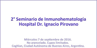 2° Seminario de Inmunohematología Hospital Dr. Ignacio Pirovano