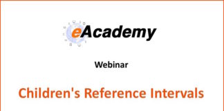 eAcademy. New Webinar: Children’s Reference Intervals