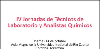 IV Jornadas de Técnicos de Laboratorio y Analistas Químicos