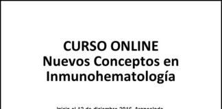 Curso Online: Nuevos Conceptos en Inmunohematología
