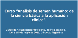 Curso “Análisis de semen humano: de la ciencia básica a la aplicación clínica”