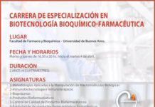 Especialización en Biotecnología Bioquímico Farmacéutica