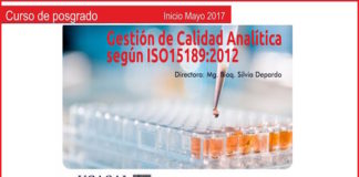 Curso Gestión de Calidad Analítica según ISO 15189: 2012.