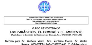 Curso de Postgrado: Los parásitos, los hombres y el ambiente