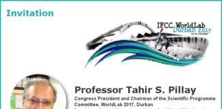 #Durban2017 The IFCC WorldLab Congress President’s invitation