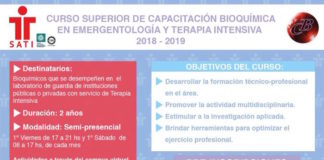 Curso Superior de Capacitación Bioquímica en Emergentología y Terapia Intensiva 2018-2019