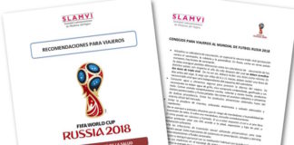 Recomendaciones para viajeros a la Copa Mundial de Fútbol Rusia 2018 de la SLAMVI