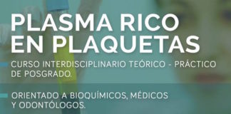 Curso de posgrado teórico práctico Plasma rico en plaquetas