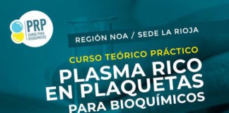 Curso teórico práctico de Plasma Rico en Plaquetas para Bioquímicos Región NOA