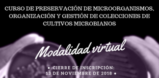 Curso Virtual: Preservación de microorganismos, organización y gestión de colecciones de cultivos microbianos