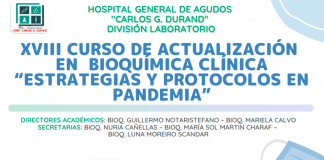 XVIII Curso de Actualización en Bioquímica Clínica: “Estrategias y protocolos en pandemia”