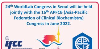 Joint IFCC WorldLab and APFCB Congress in June 2022