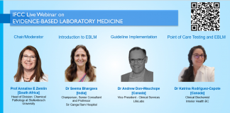 IFCC free webinar: “Evidence-based Laboratory Medicine”