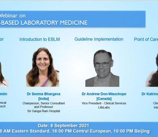IFCC free webinar: “Evidence-based Laboratory Medicine”