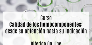 Curso online: Calidad de los Hemocomponentes